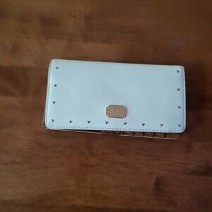 Lauren Ralph Lauren Crosshatch Leather Slim Wallet